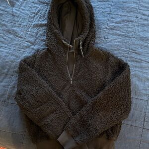 Lululemon Cropped Fuzzy Hoodie